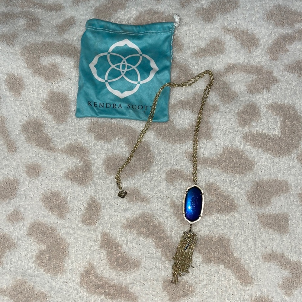 Kendra Scott Rayne Black Iridescent necklace
